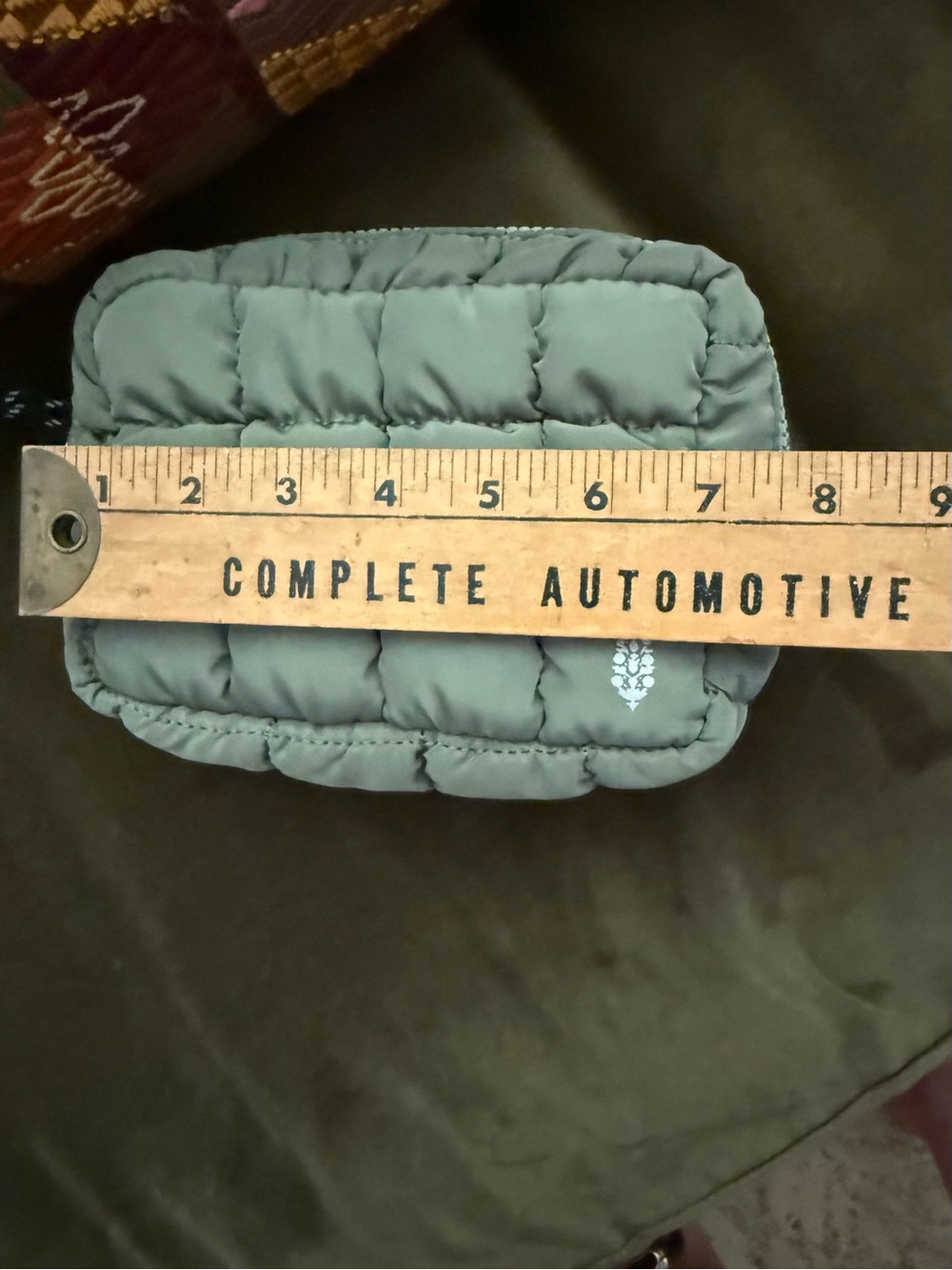 Free People Movement Quilted Mini Case in Washed Sage NWOT - Picture 9 of 10